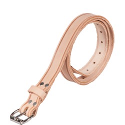 1" Wide Leather Work Belt with Roller Buckle